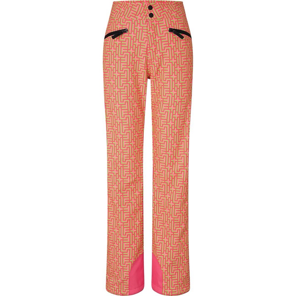 NWT Bogner Fire + Ice Ireen Geometric Print Ski Pants Sz Small Pink Green